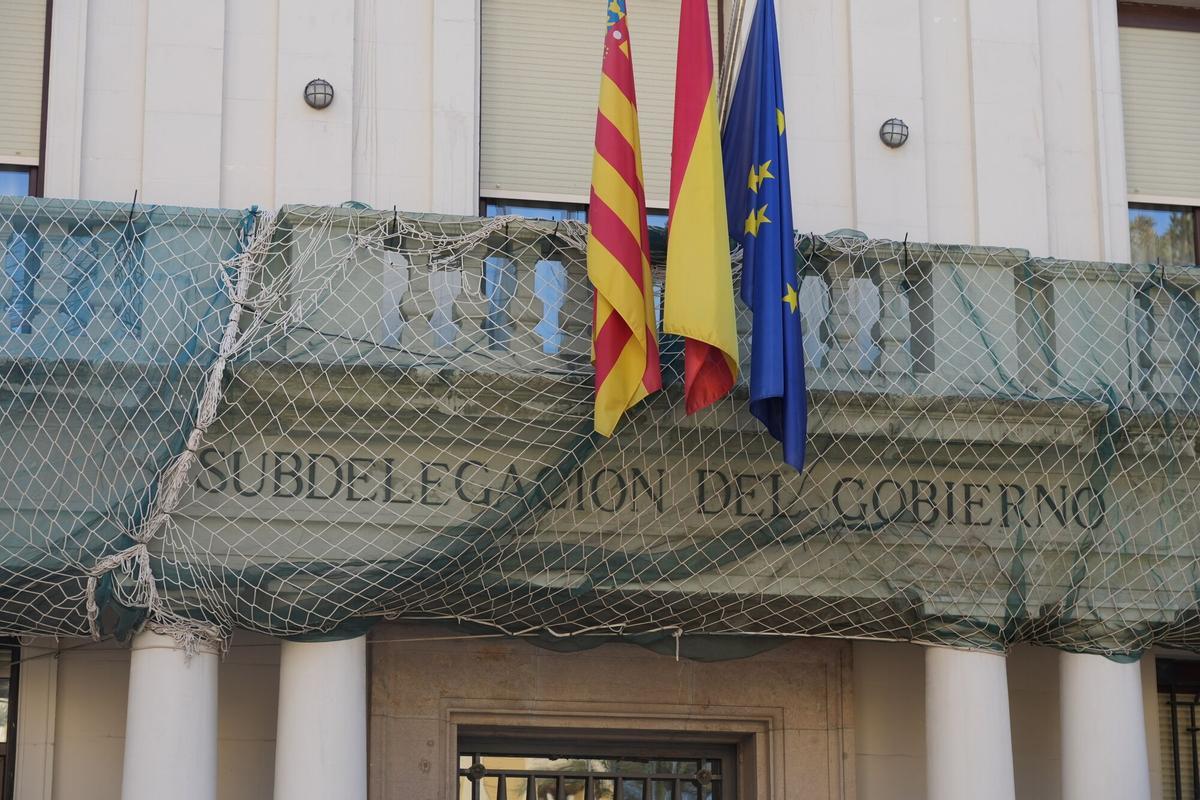 CASTELLON. FACHADA DE LA SUBDELEGACION DEL GOBIERNO. OBRAS