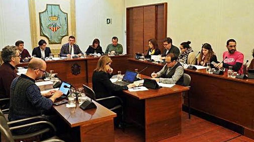 Sessió del ple de Banyoles, ahir.