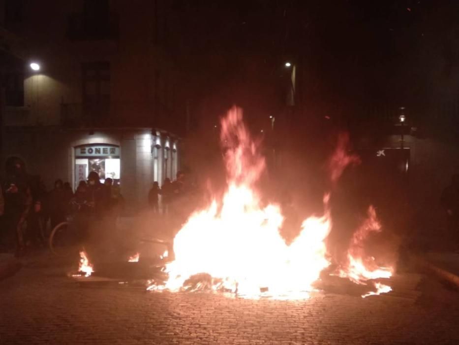 Nous disturbis a Girona després de la protesta proHasél