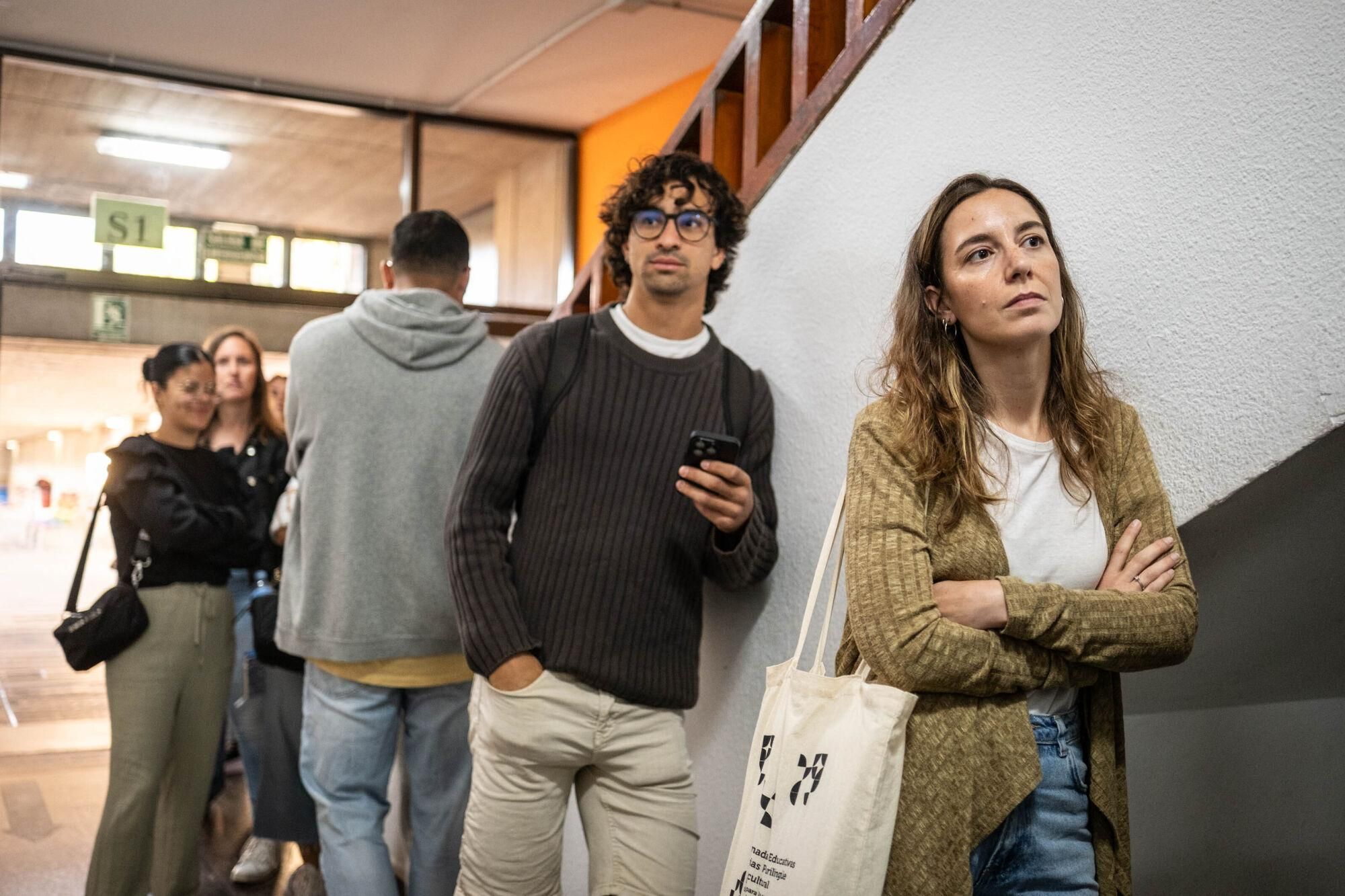 Celebración de oposiciones a profesorado en Canarias.