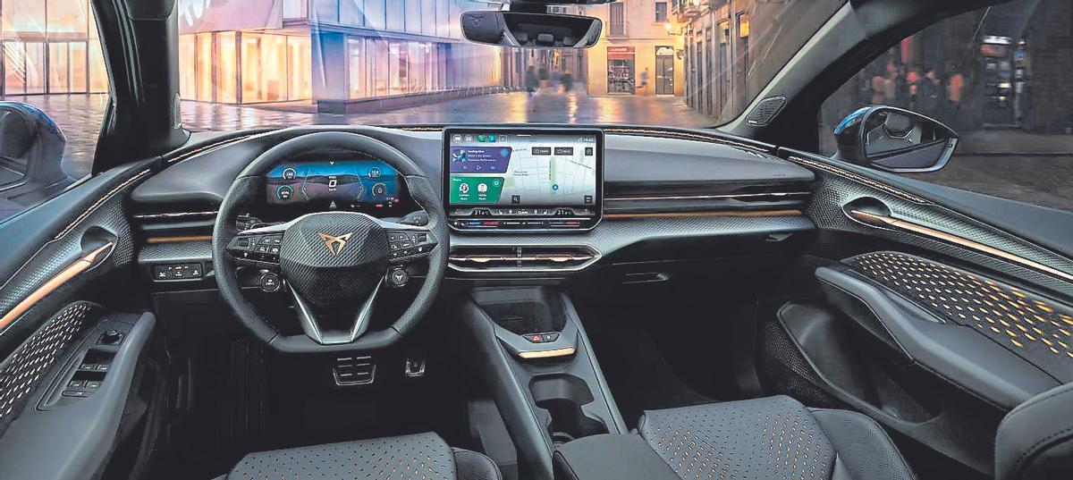 Una muestra del interior del Cupra Raval