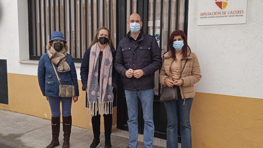 Miembros del PP en Valencia de Alcántara.