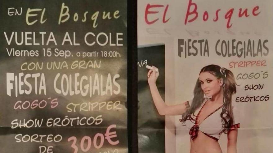 Denuncian una campaña de un prostíbulo que anuncia una fiesta como &#039;la vuelta al cole&#039;