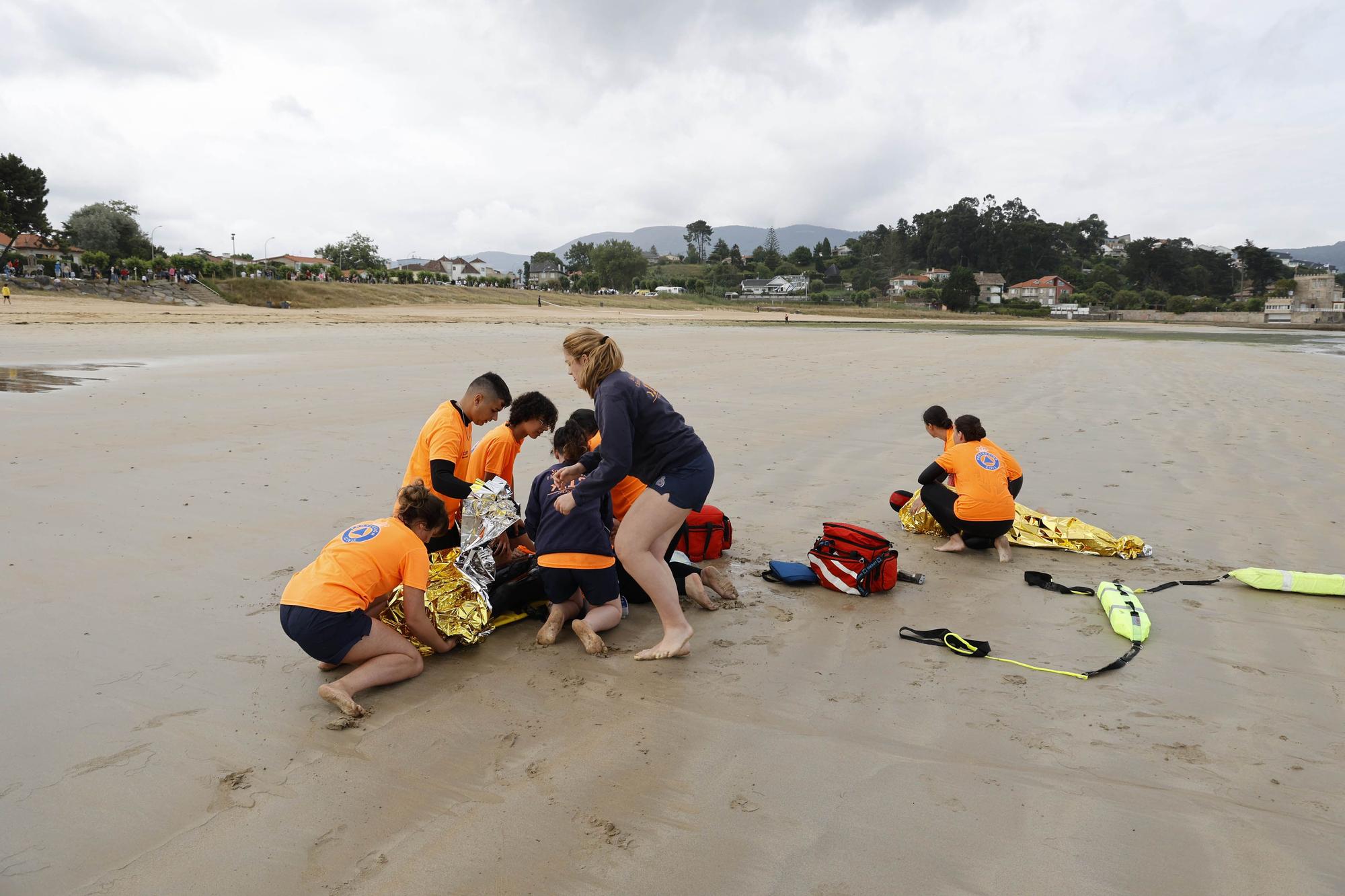 Así fue el rescate de película en Monteferro y Praia América