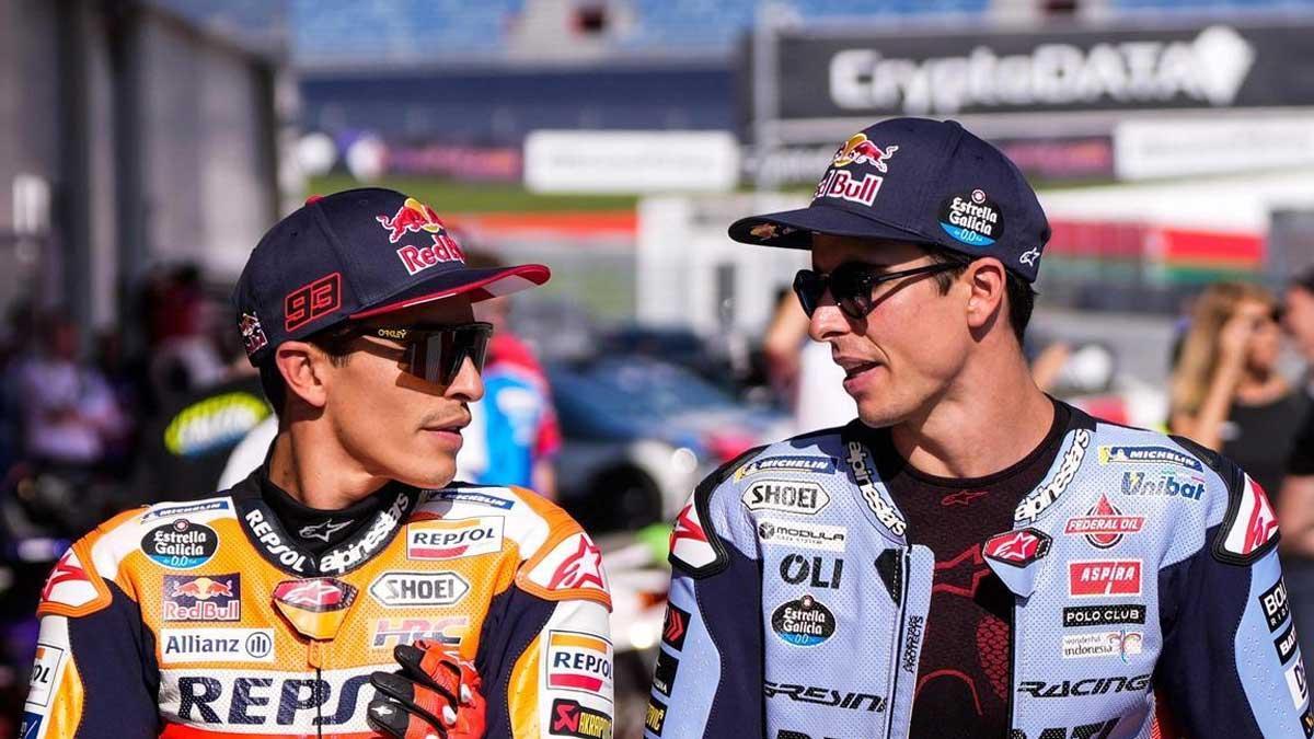 Marc Márquez (Repsol Honda) y su hermano Àlex (Gresini Ducati) correrán en el mismo equipo en el 2024