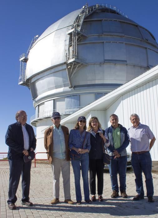 Visita de Vargas Llosa e Isabel Preysler a La Palma