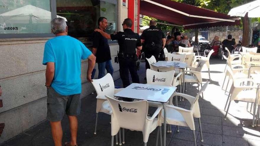 Uno de los presuntos autores fue detenido en una terraza. // FdV