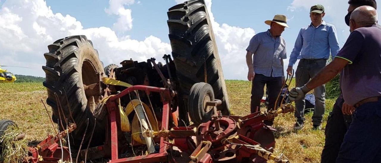 Un accidente de tractor en Palmaz, Goiás, en junio del año pasado.
