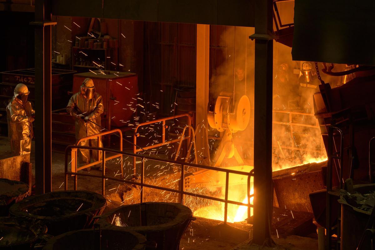 Labores de fundición en Ebroacero.