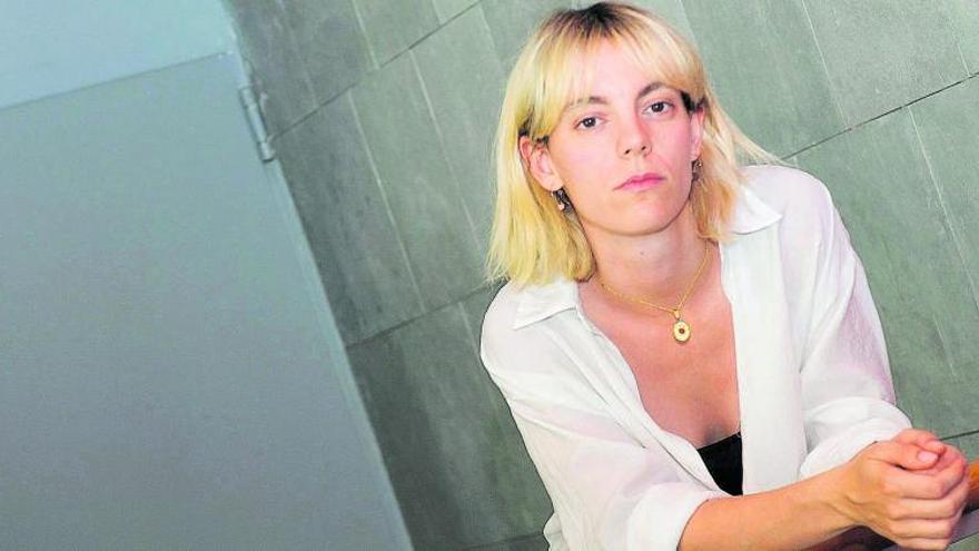 La actriz Vicky Luengo el pasado fin de semana en el teatro Cuyás. | |