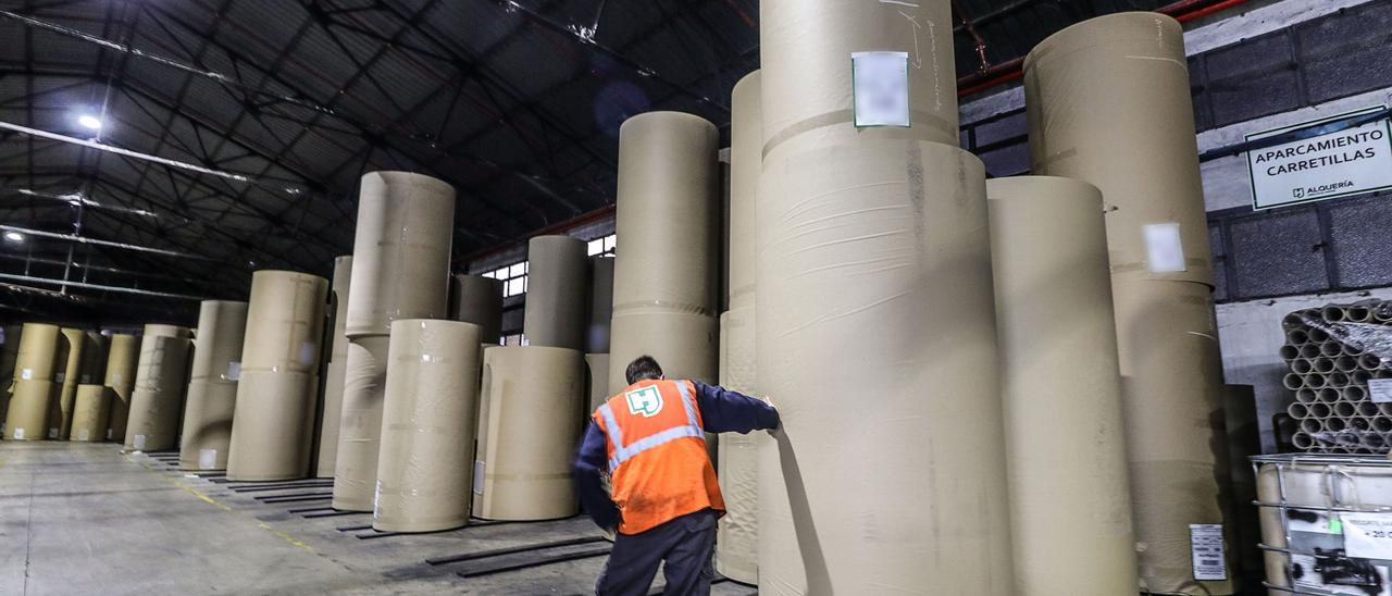 Las instalaciones de Papelera de la Alquería.