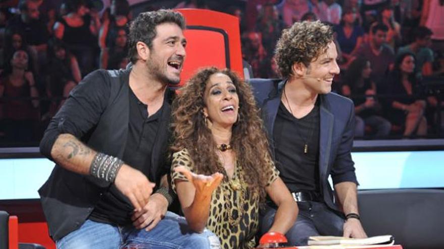 Antonio Orozco con Rosario y Bisbal.