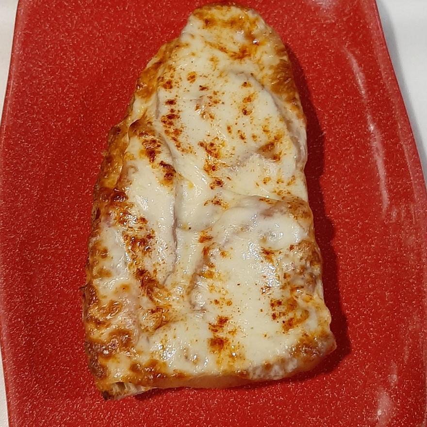 Tosta de lacón con piña.