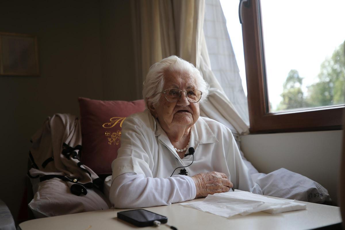 Araceli López, en la residencia de Temuco en la que vive.