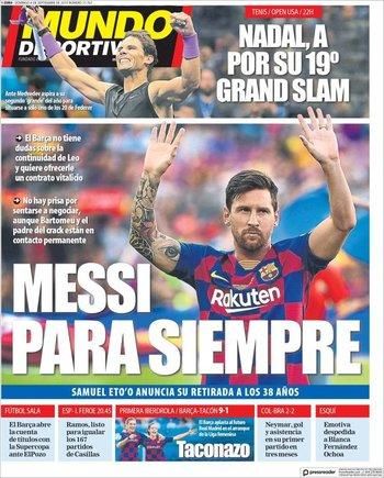 Portadas de los principales diarios deportivos