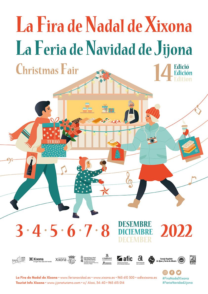 Cartel de la Feria de Navidad de Jijona.