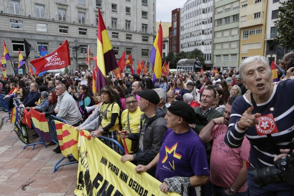 Las protestas en la plaza de La Escandalera