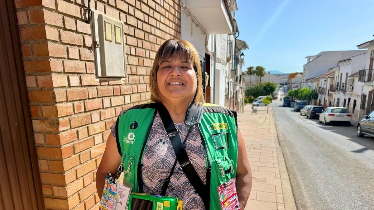 La vendedora de la ONCE Lilian Costa