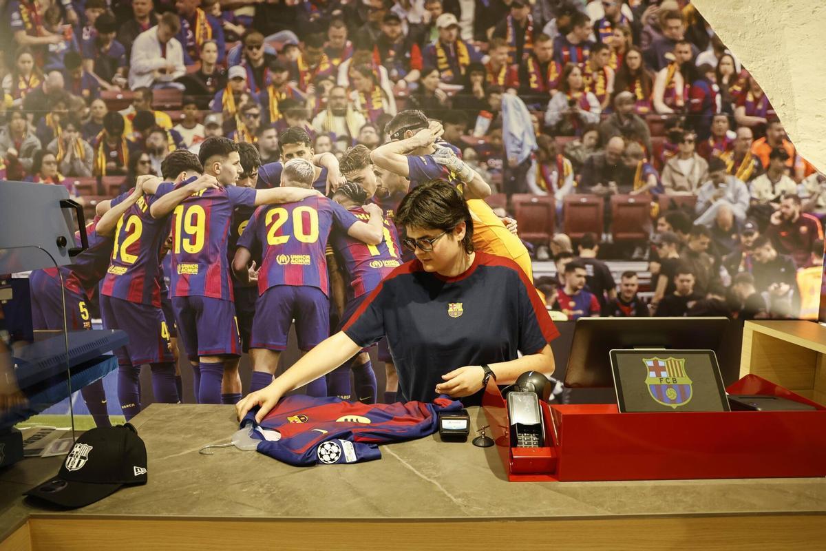 La nova botiga del FC Barcelona a Girona.