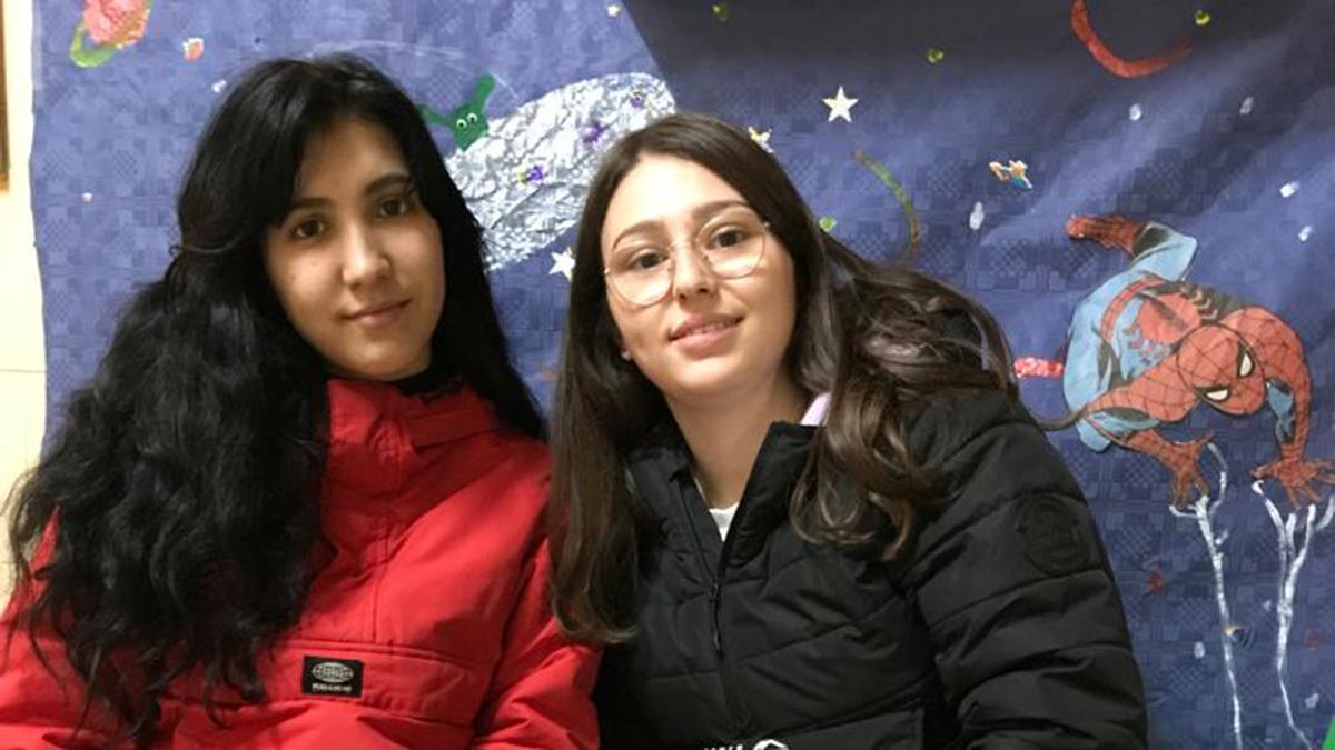 Las alumnas del León Felipe Carmen Jáñez Jáñez y Shania Selena Núñez Betancort, ganadoras el del tercer premio del Concurso Innovacreawork