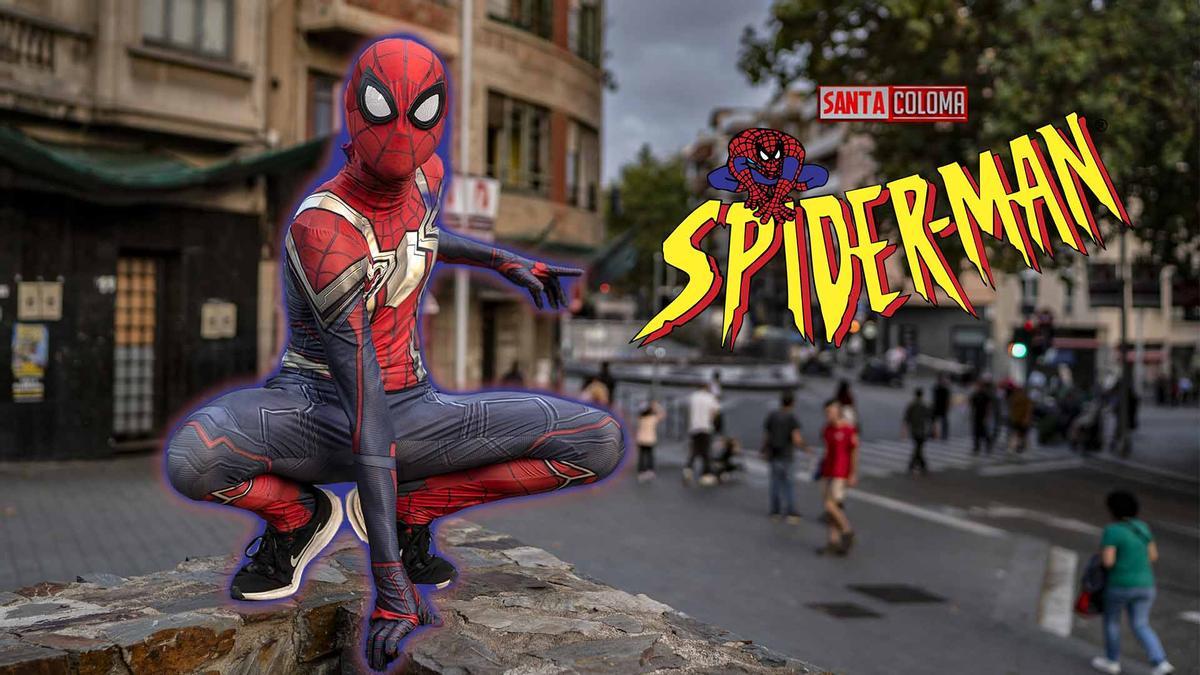 Conoce al Spider-man de Santa Coloma: "Mi labor es traer alegría a la gente."