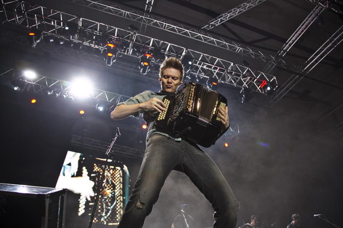 Michel Telo durant el concert al Sant Jordi Club de Barcelona.
