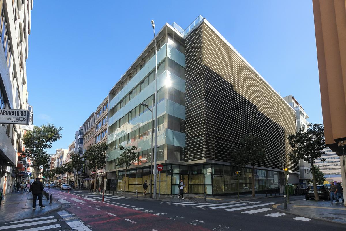 Fachada del edificio Royal, en Las Palmas de Gran Canaria. 