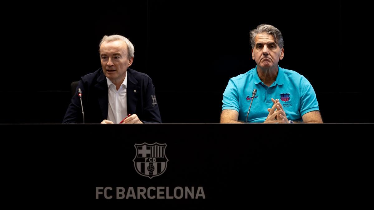 Joan Marin y Carlos Ortega, en la rueda de prensa