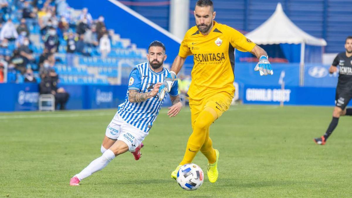 Felipe Ramos, en un encuentro de la UD Sanse, la pasada temporada.