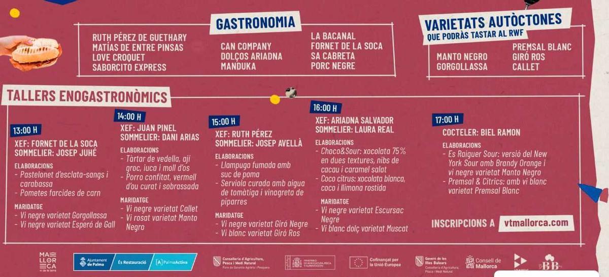 Oferta gastronómica del Raïm Wine Fest.