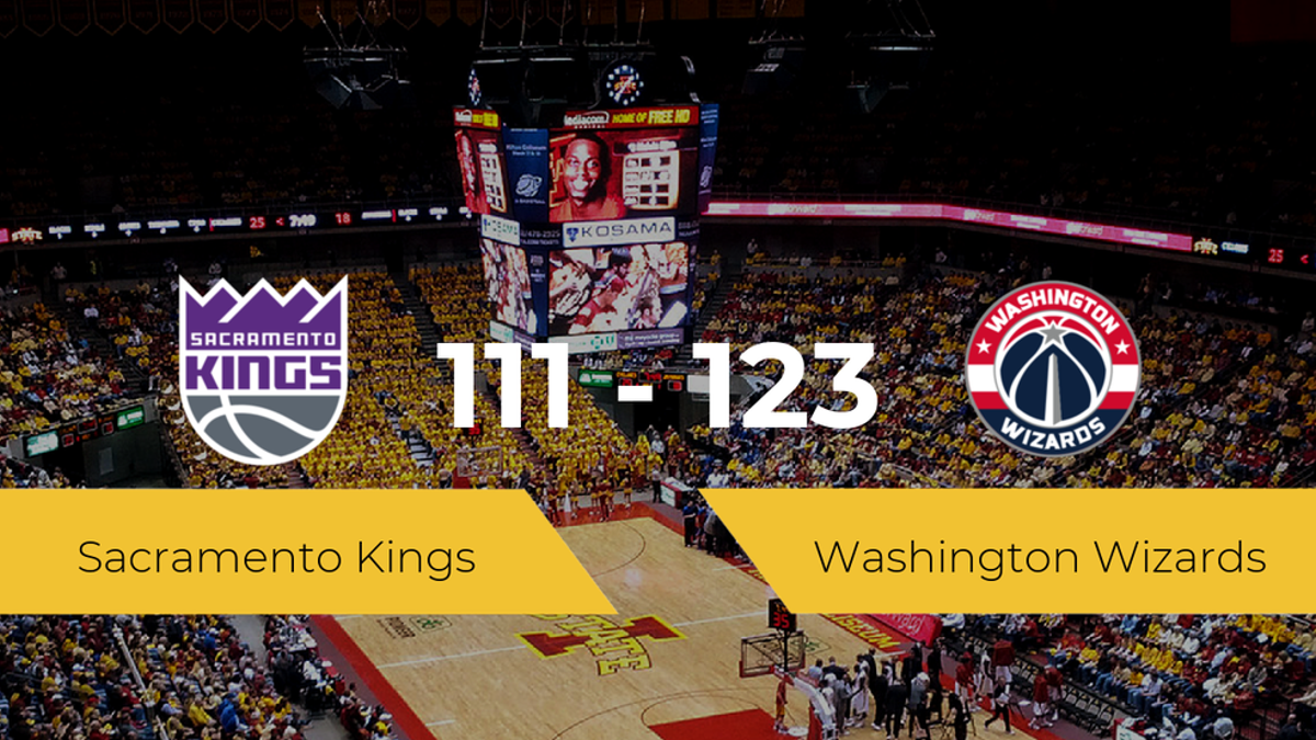 Washington Wizards derrota a Sacramento Kings (111-123)