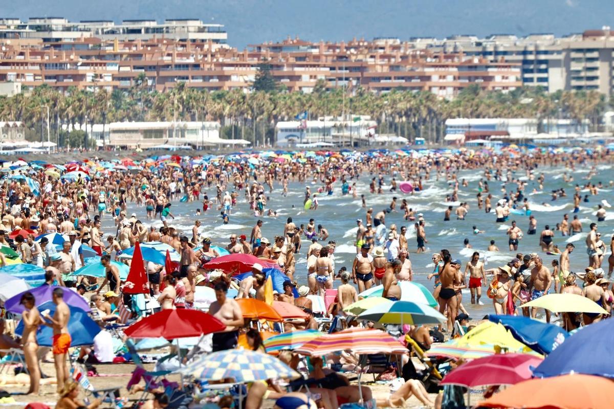 Playa de la Malvarrosa, en Valencia.