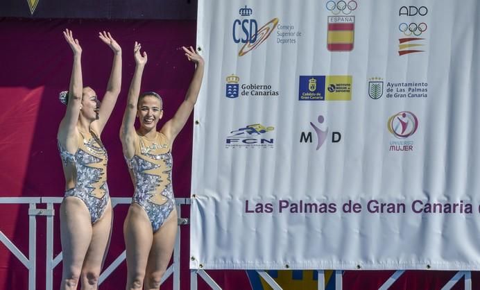 LAS PALMAS DE GRAN CANARIA A 28/05/2017. Natación sincronizada / Final de dúo libre y de dúo mixto de la competición internacional en la piscina  Metropole. FOTO: J.PÉREZ CURBELO