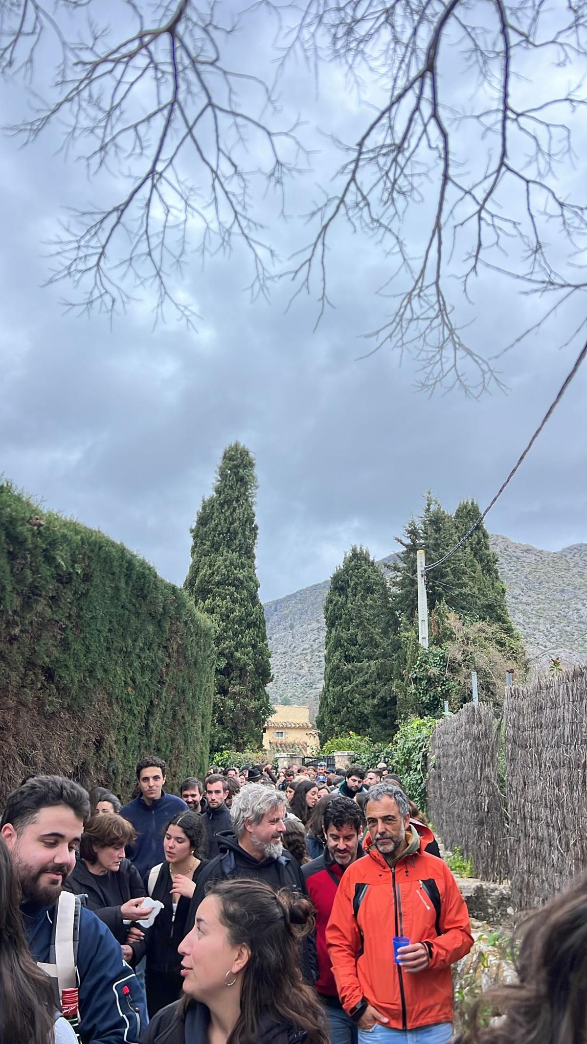 El Pi de Ternelles se dirige a la plaza vella de Pollença. El Pi de Ternelles se dirige a la plaza vella de Pollença.