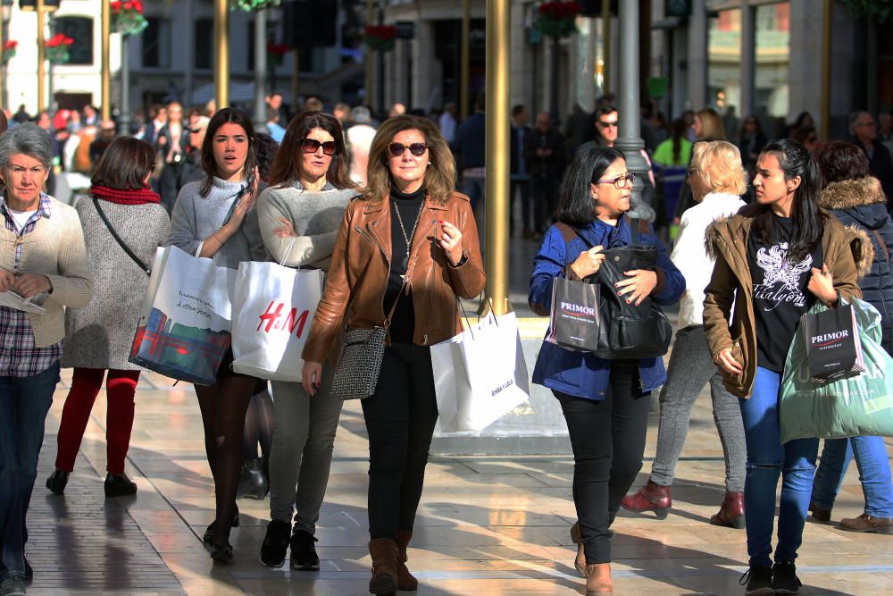 Primer día de las rebajas de enero en Málaga