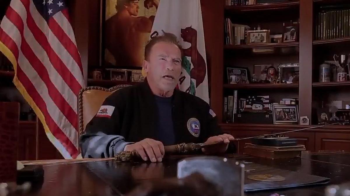 Arnold Schwarzenegger, en el vídeo que ha publicado en Twitter.