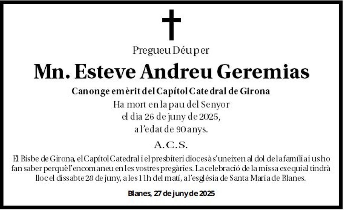 Mn. Esteve Andreu Geremias