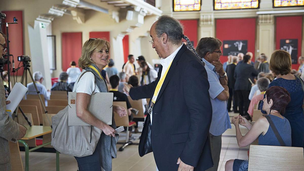 Ambient a l’aula magna del Peguera en la inauguració de la 1a edició de la UCE Manresa | ARXIU/MARIA AGUT