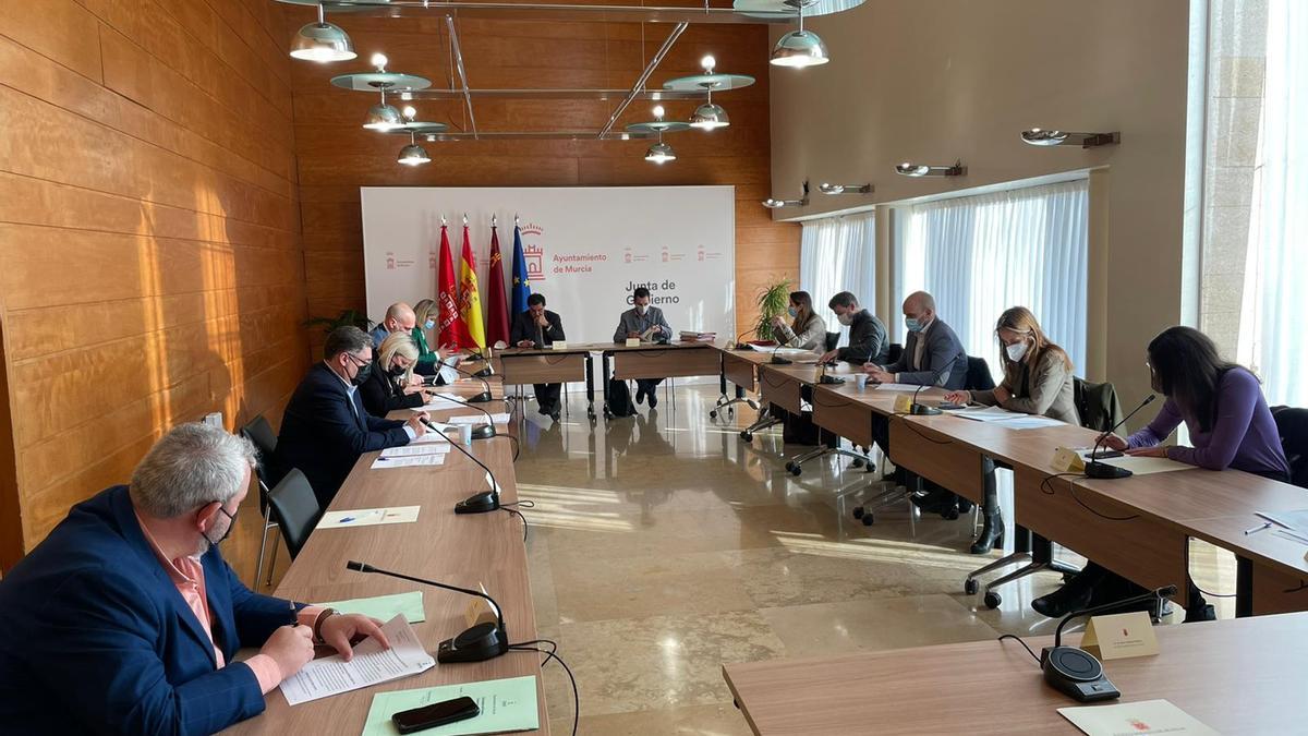 Reunión de la Junta de Gobierno del Ayuntamiento de Murcia