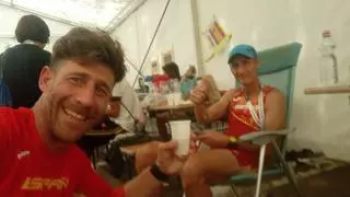 Nicolás de las Heras, el avilesino farmacéutico de Grado, subcampeón absoluto de 48 horas en Budapest, récord de España y mundial de su categoría
