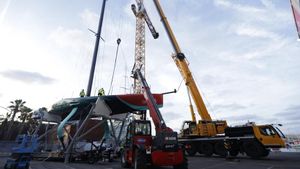 Imagen distribuida por el equipo Emirates Team New Zealand
