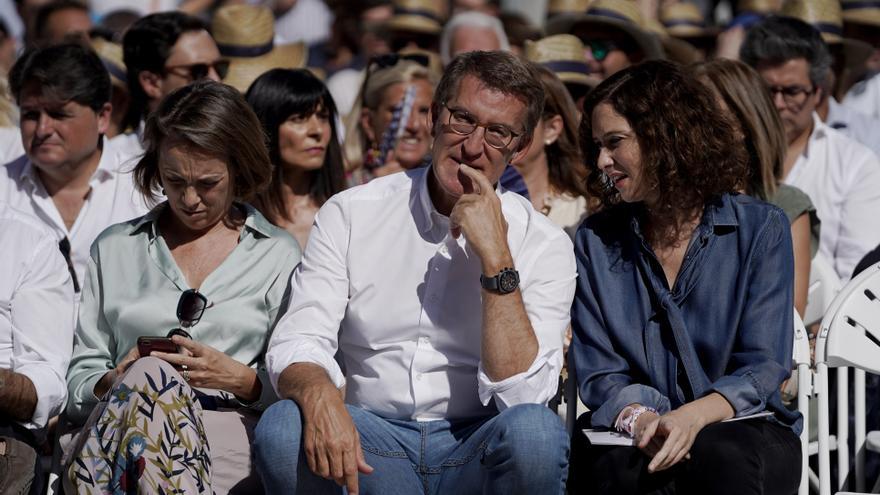 Ayuso acusa al PSOE de promover &quot;acampadas&quot; contra el PP para desviar el malestar con Sánchez