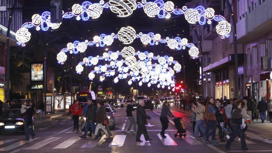 Luces de Navidad en Gran Vía de otros años