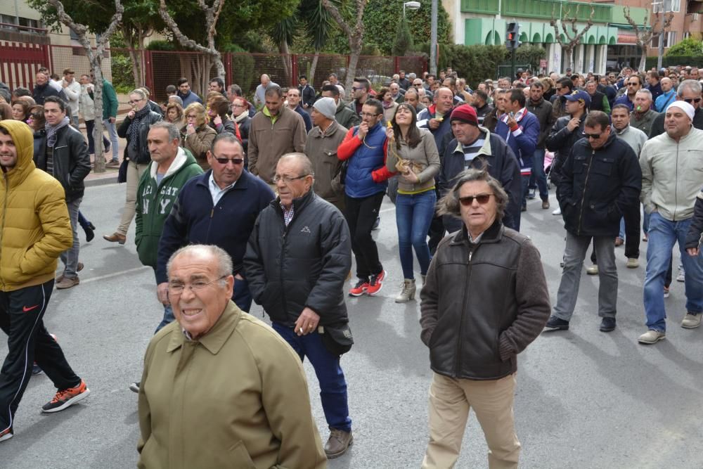 Manifestación en Murcia de los agricultores