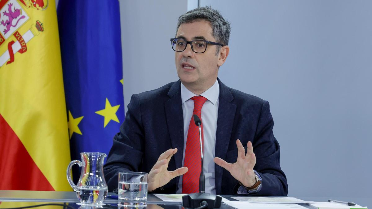 Félix Bolaños,  ministro de la Presidencia, Justicia y Relaciones con las Cortes del Gobierno de España