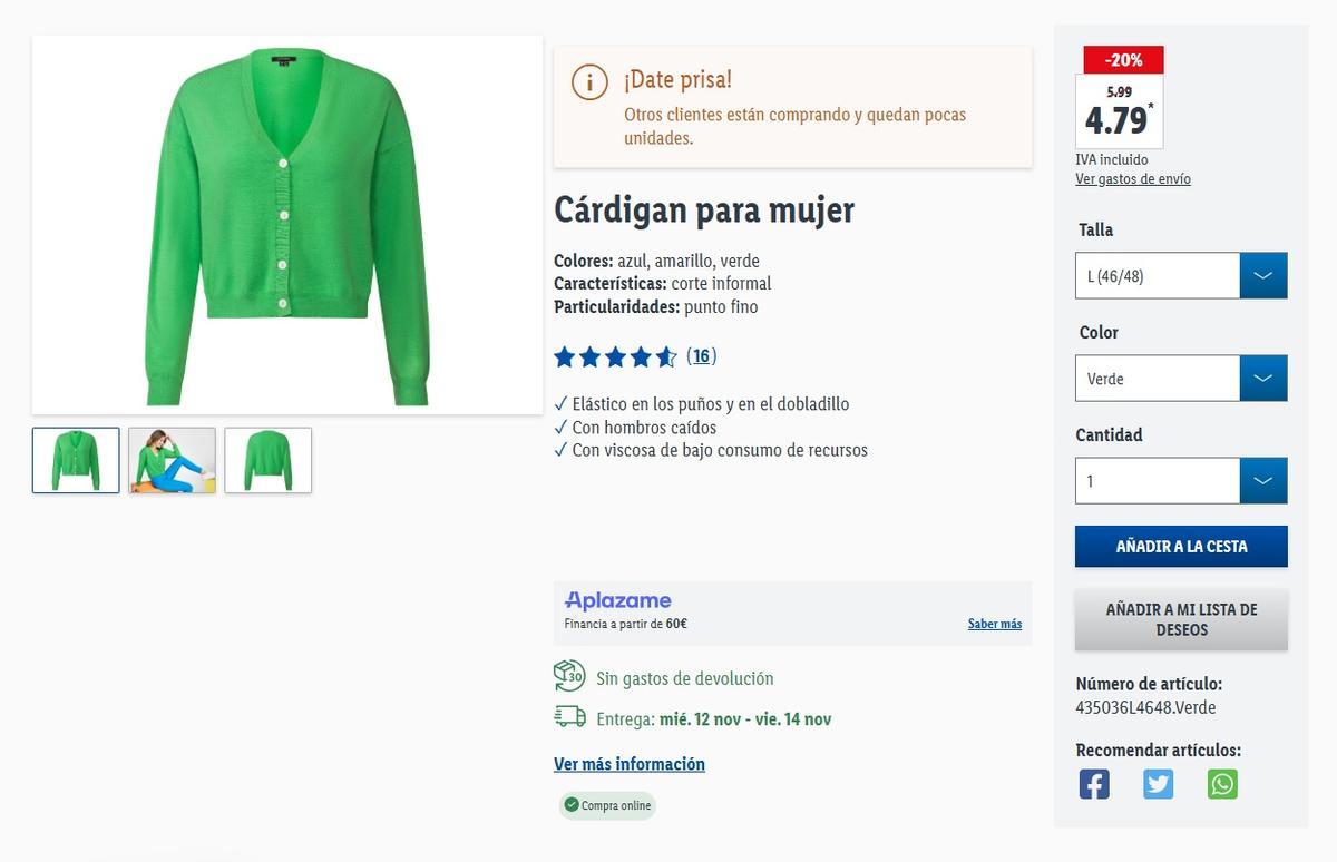 Chaqueta viral de Lidl