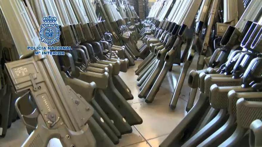 Más de 11.500 armas en un arsenal de guerra en Vizcaya