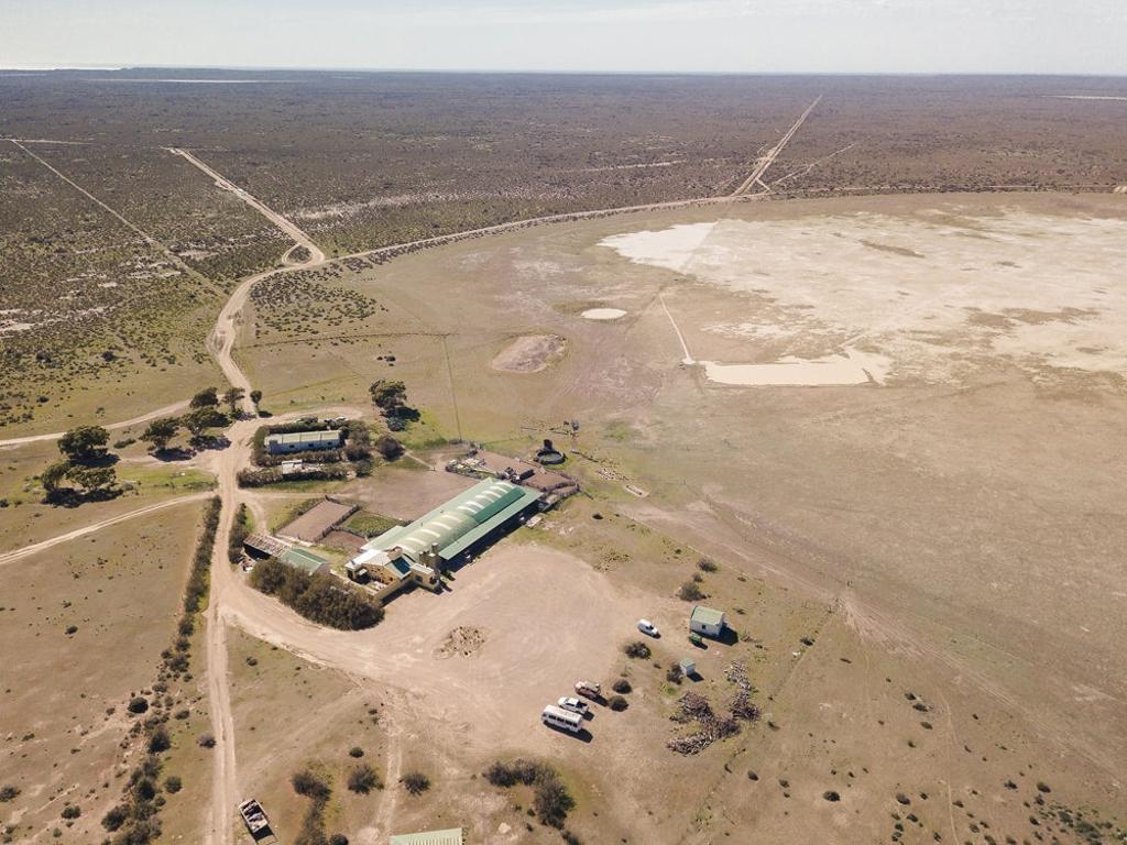 Vista aérea de la Estancia San Lorenzo. 