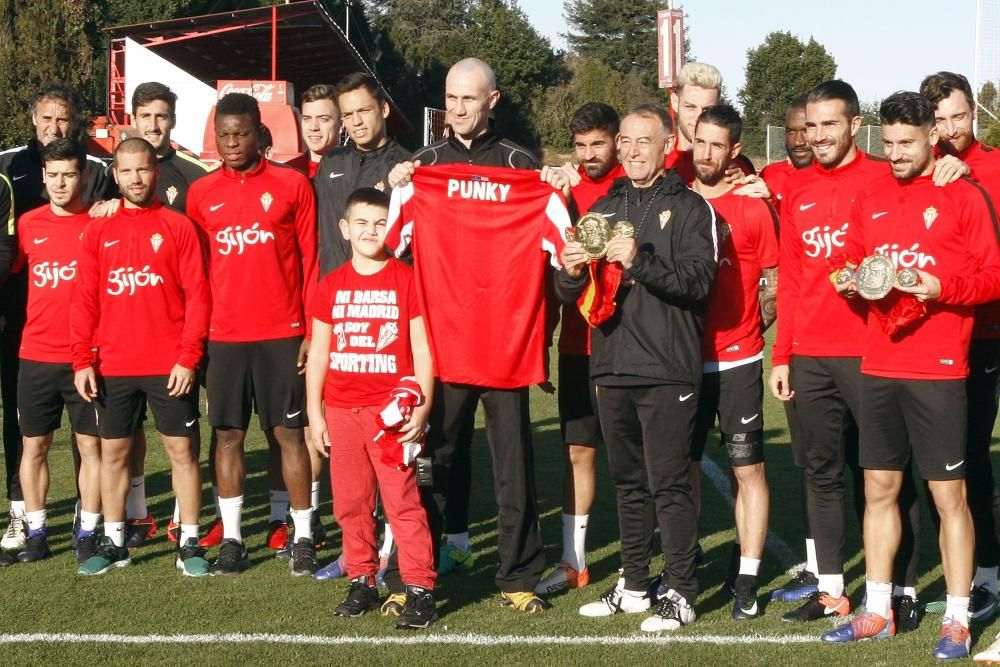 Entrenamiento del Sporting de Gijón