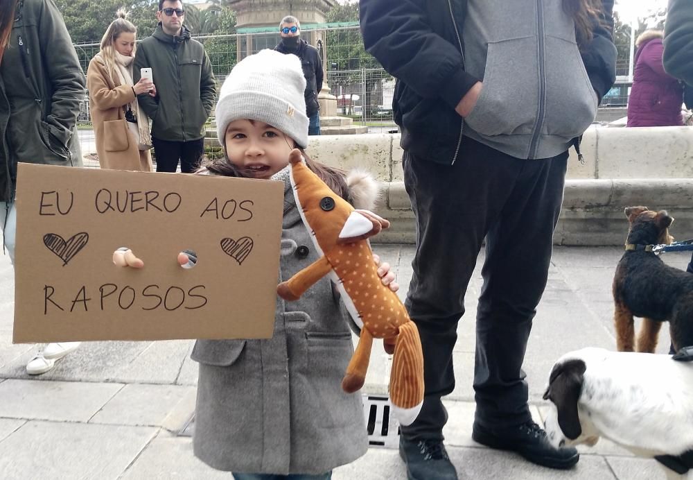 Protestas contra el campeonato de caza del zorro